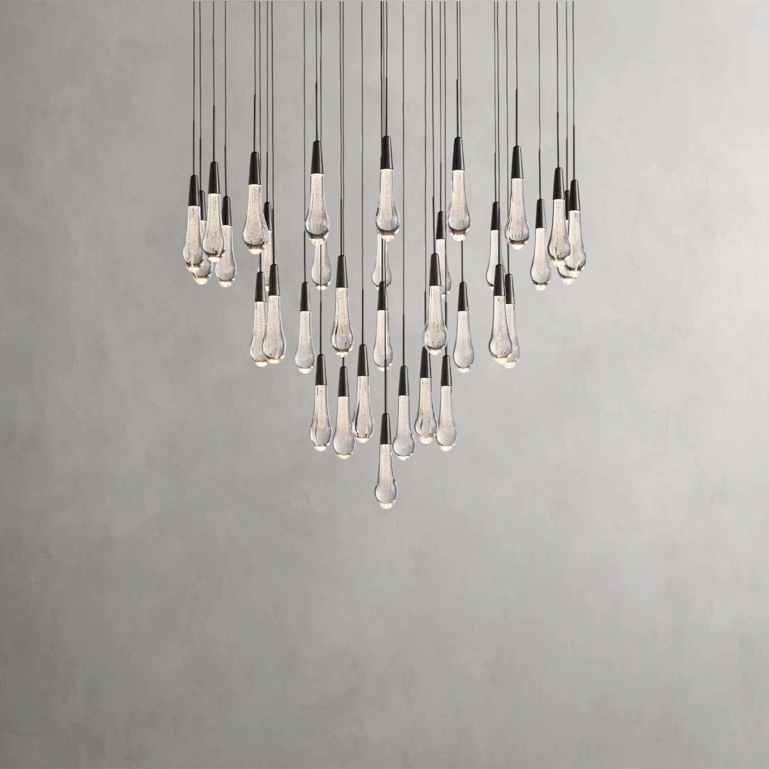 Soltaire Round Chandelier 17", 24", 36", 58"